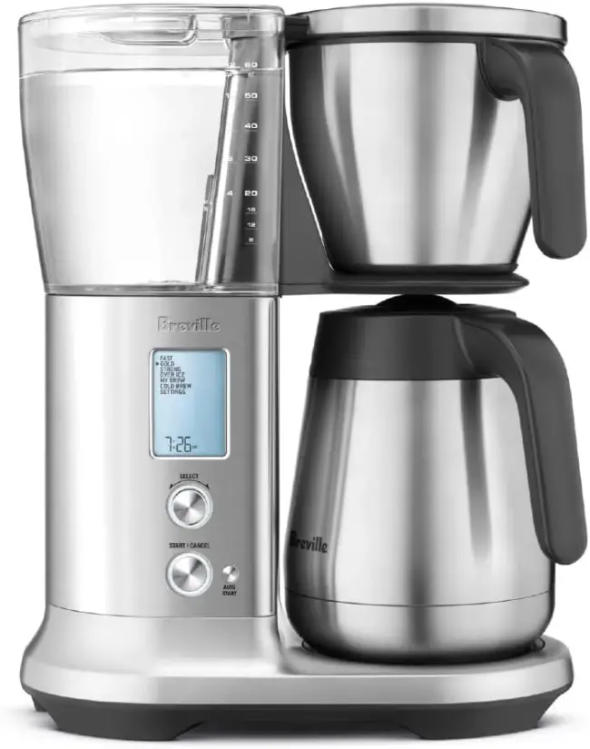 Breville Precision Brewer Machine a cafe goutte a goutte en acier inoxydable brosse Taille unique