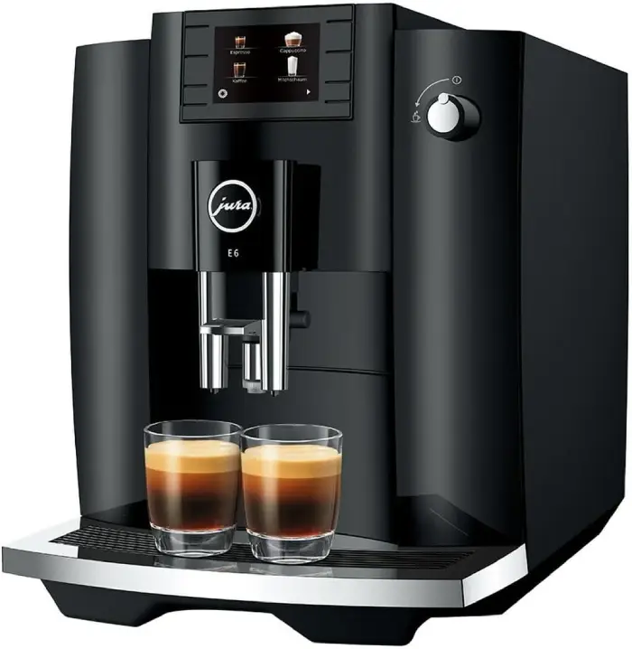 JURA Machine a cafe automatique E 6 Piano Black