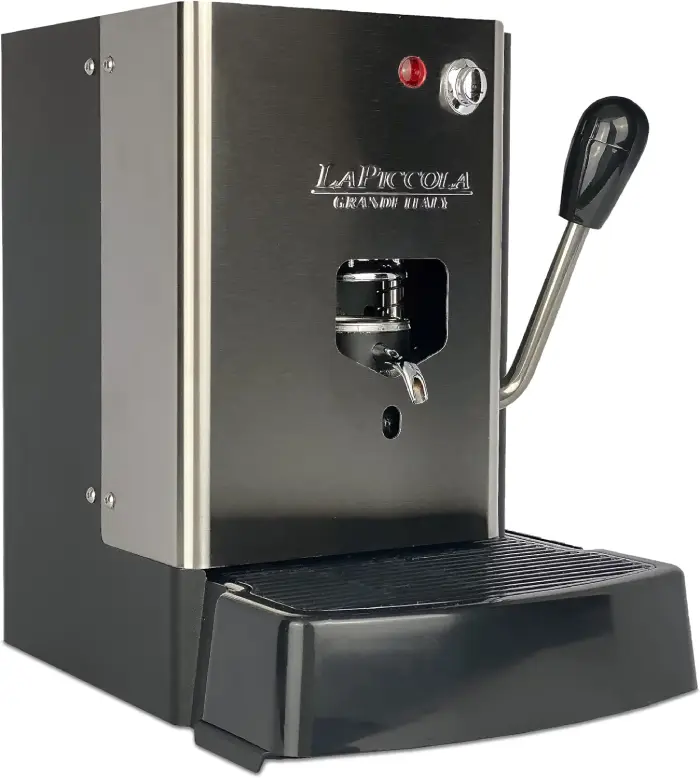 LUCAFFE La Piccola Sara Classic machine a cafe pour dosettes E.S.E. machine a cafe a dosettes acier