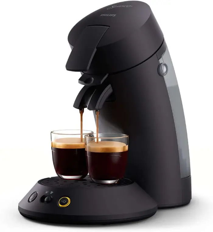 Philips SENSEO Original Plus Machine à café à dosettes, Crema Plus, Sélecteur d'intensité Technologie Booster d'arômes, Produit vert
