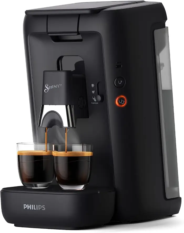 Philips Senseo Maestro CSA260/60 Machine à café à dosettes avec sélection de l'intensité du café et fonction mémo, réservoir d'eau de 1,2 litre